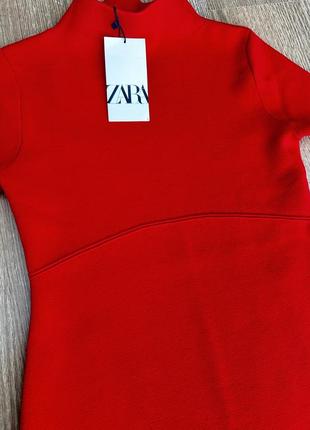 Дуже гарне трикотажне міні плаття сукня зара zara s8 фото