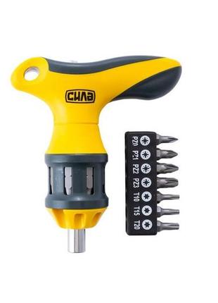 Отвертка сила - 16-в-1 т-образная реверсивная