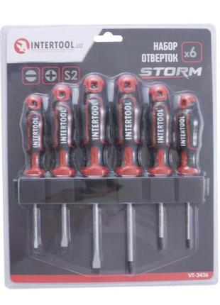 Набор отверток intertool - storm (6 шт.)