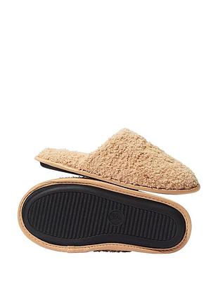 Домашние махровые тапочки victoria’s secret тапки виктория сикрет