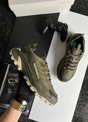 Чоловічі кросівки merrell moab speed 2 gore-tex khaki