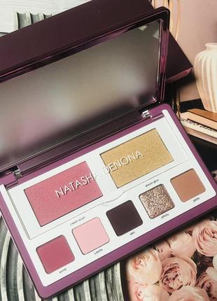 Неймовірна шикарна палітра тіней, рум'яна та хайлайтер natasha denona love face palette