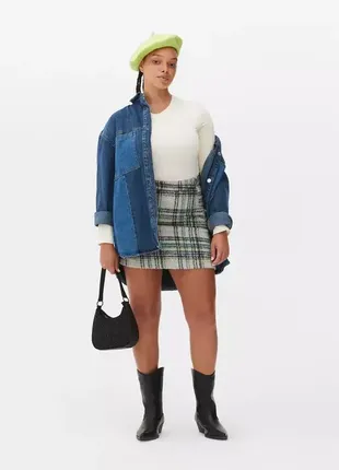 Спідниця тепла в клітинку primark р.12/14