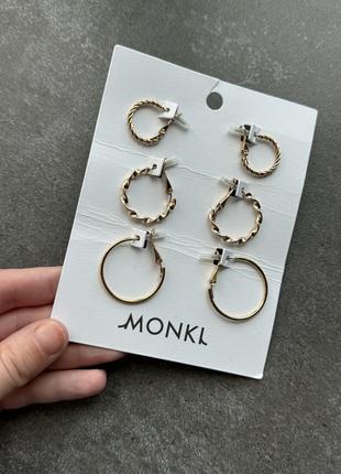 Новый набор серег monki