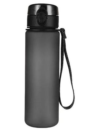 Бутылка для воды easyfit aquaflow 600 мл (черная)