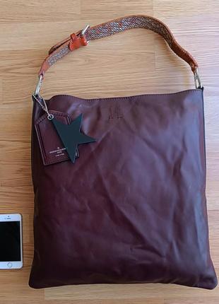 Шкіряна сумка, сумочка, хобо, шопер, golden goose carry over hobo bag, ggdb, golden goose deluxe brand campomaggi