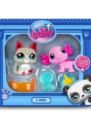 Ігровий набір "дивовижні діви" littlest pet shop 00527 аксесуари та 2 фігурки