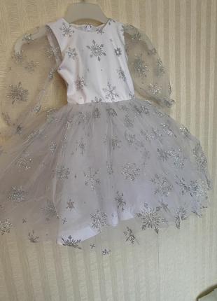 Платье снежинка