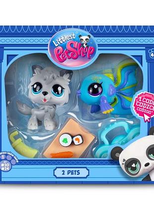 Ігровий набір "рок-н-рольні суші" littlest pet shop 00526 аксесуари та 2 фігурки