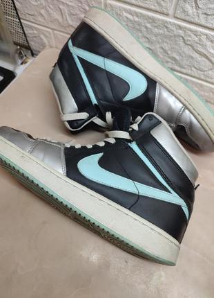 Кеды теплые nike, Кожаные