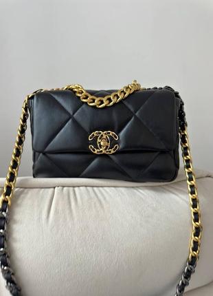 Брендовая женская классическая черная сумка