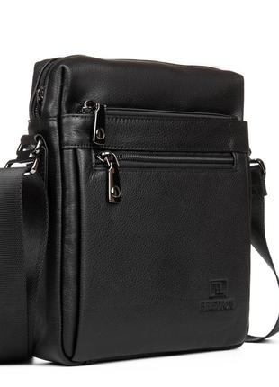 Сумка мужская планшет кожа bretton n3687-4 black