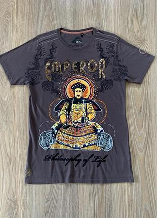 Чоловіча бавовняна футболка з принтом petrol industries