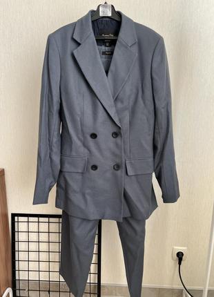 Костюм massimo dutti, 100% шерсть