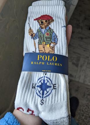Высокие носки polo bear by ralph lauren