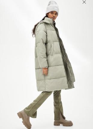 Куртка-пуховик h&m оливка, хаки