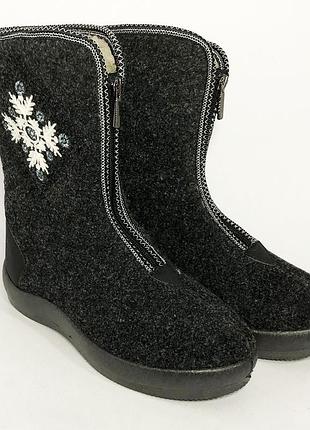 Женские сапоги. размер 39. меховые, высокие, утепленные, теплые тапочки чуни, суконные зимние бурки|знижка|