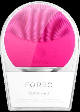 Электрическая щеточка для умывания foreo luna mini 2 фуксия