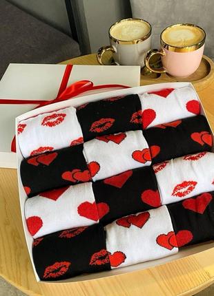 Подарунковий бокс жіночих шкарпеток на 12 пар 36-41 р|знижка|