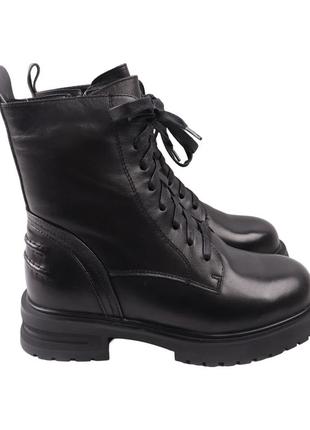 Ботинки женские farinni черные натуральная кожа, 40