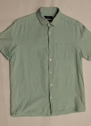 Primark рр m-l linen cotton рубашка льняная