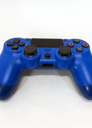Джойстик doubleshock для ps 4, бездротовий ігровий геймпад ps4/pc акумуляторний джойстик. колір синій|знижка|8 фото