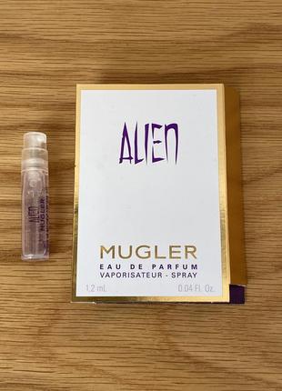 Mugler alien, edp, оригінал, пробник 1,2 мл