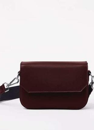 Сумка крос-боді бордо