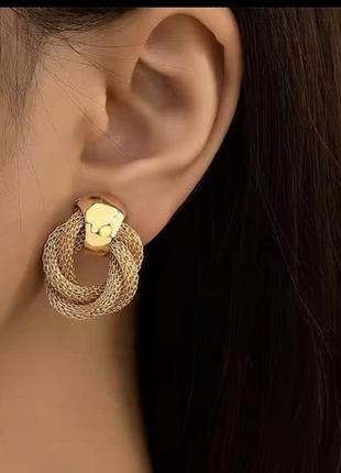 Сережки золоті масивні