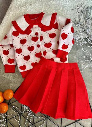 Теплий костюм на дівчинку