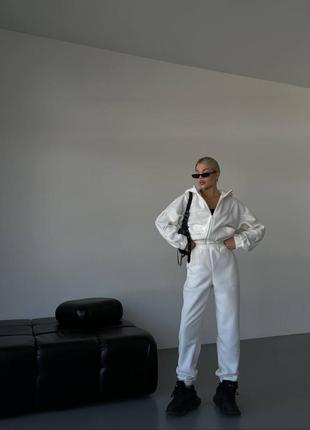 Теплый флисовый спортивный костюм с капюшоном, женский костюм из флиса на осень зима, костюм флиска женский с двойным капюшоном, 3138 фото