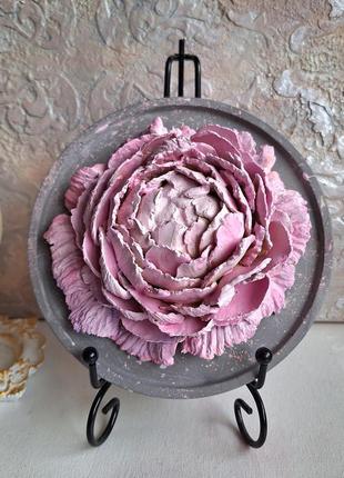 Объемный 3d картина "розовый пион" панно