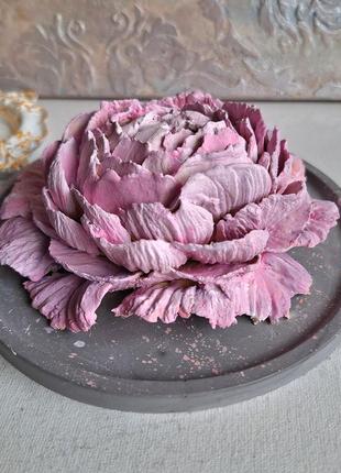 Объемный 3d картина "розовый пион" панно