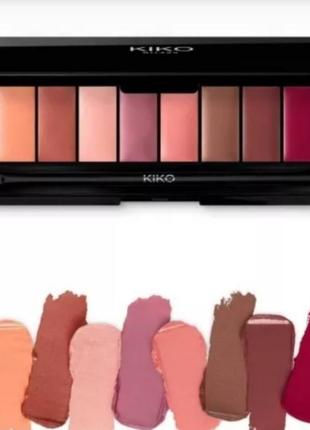 Палітра помад kiko smart lip palette
