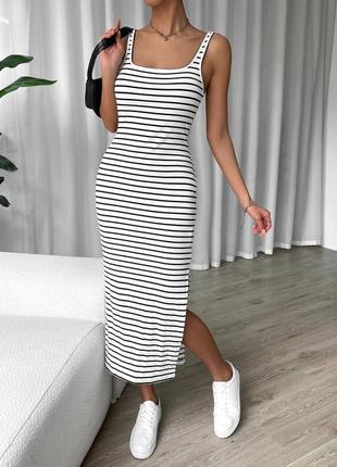 Платье в полоску h&m zara