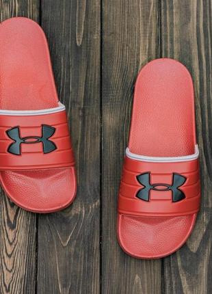 Шлепки under armour red сланцы сланці капці aндер армор