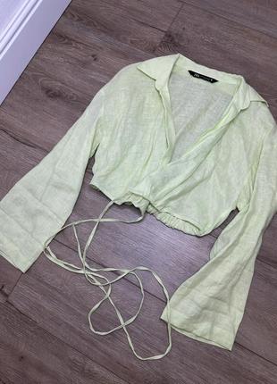Накидка zara льон