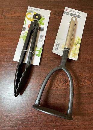 Кухонне приладдя щипці толкушка