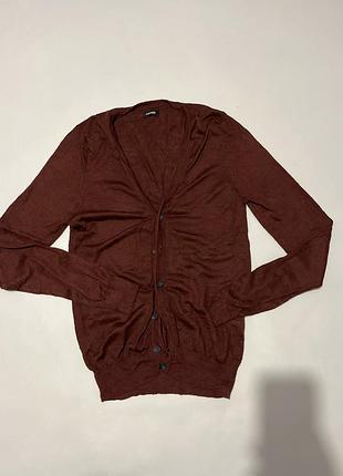 Antony morato тончайший мужской кардиган шерстяной