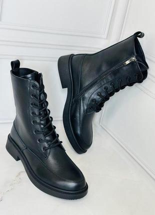 В наявності чоботи /берці натур шкіра чорні зима 28,5 см під замовлення 36-43р всі кольори