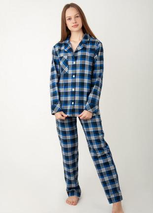 Стильная пижама для женщин выполнена из мягкого, приятного к телу полотна «байка».