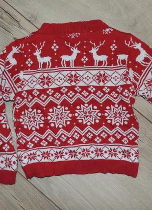 Свитер свитер 2-3 р. новогодний кофта