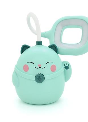 Гнучка настільна лампа green cat з органайзером сs-290-3, 2 режими, 4,2v 600mah. 3 години роботи, 42 см, 200 г,