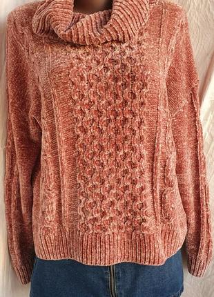 Кофта сведер светер джемпер мягкий бархатистый широкого кроя