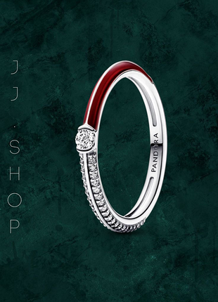 Каблучка "паве і червона емаль" pandora 192528c01