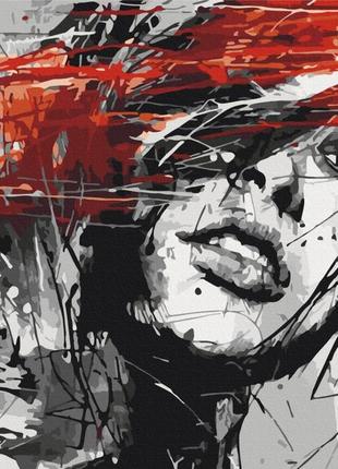 Преміум картина за номерами brushme 40x50см "портрет тушшю" pbs28449