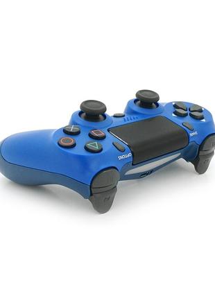 Геймпад brazzers бездротовий для ps4 wireless dualshock 4, роз'єм для навушників, led light bar, blue, 3.7v,