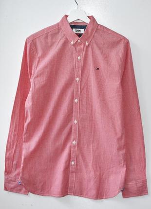 Tommy hilfiger стильна бавовняна сорочка у клітинку
