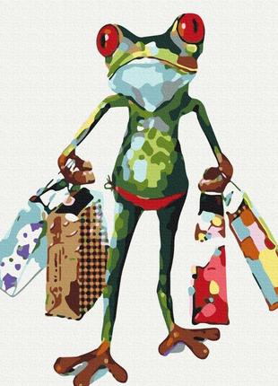 Преміум картина за номерами brushme 40x50см "покупець зі ставка" pbs52159