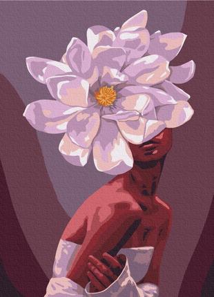 Преміум картина за номерами brushme 40x50см "в обіймах квітів © yuliana pavlova" pbs51361